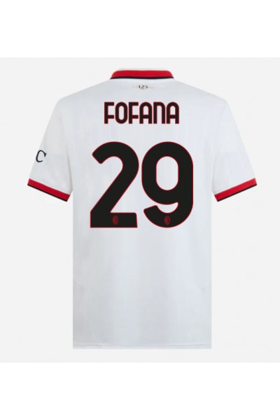 Fotbalové Dres AC Milan Youssouf Fofana #29 Venkovní Oblečení 2024-25 Krátký Rukáv Fotbalové Dres AC Milan Youssouf Fofana #29 Venkovní Oblečení 2024-25 Krátký Rukáv